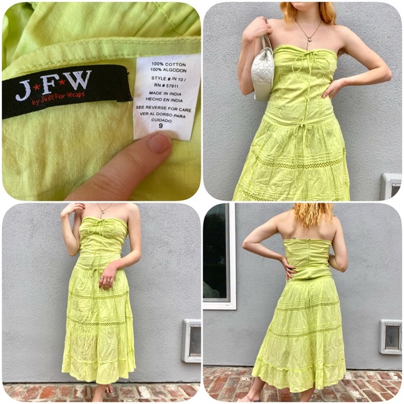 🚫SOLD🚫Lime green y2k fairy goth dress - Picture 6 of 6